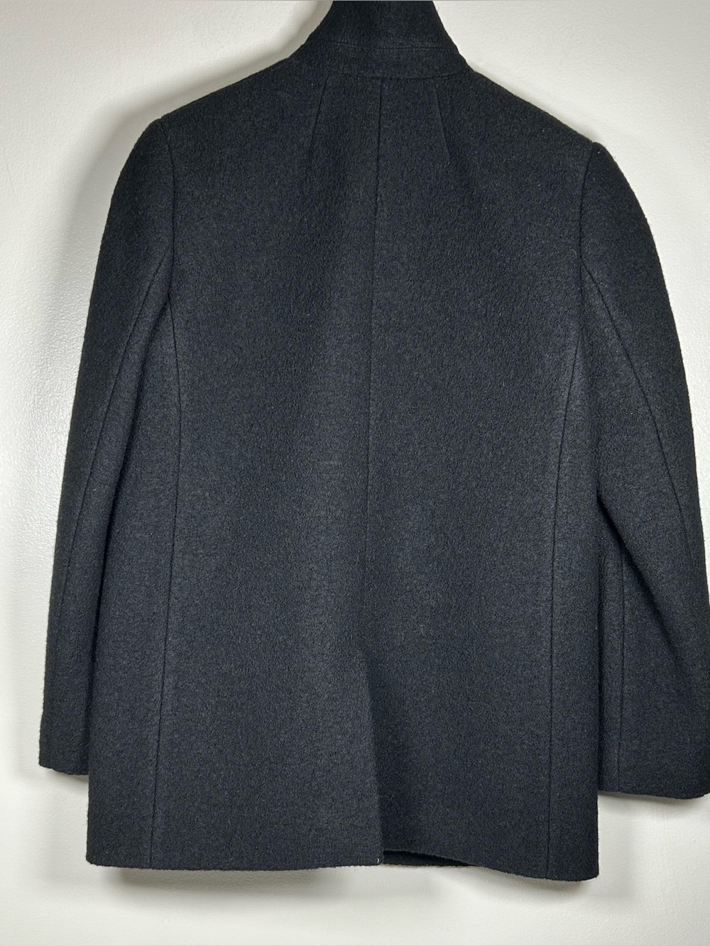 J.Crew Leighton Italian Boiled Wool Black  Blazer Jacket - Picture 4 of 13